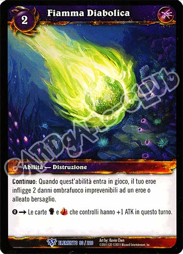 ELEMENTS 090 / 220 Fiamma Diabolica rara (IT) -NEAR MINT-