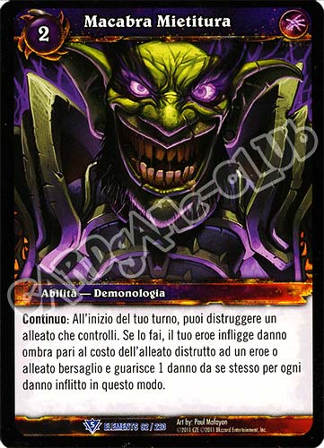 ELEMENTS 092 / 220 Macabra Mietitura rara (IT) -NEAR MINT-