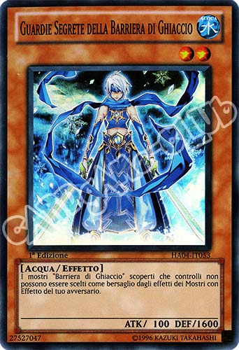 HA04-IT053 Guardie Segrete della Barriera di Ghiaccio super rara 1a Edizione (IT) -GOOD-