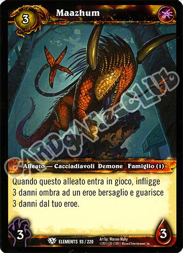 ELEMENTS 093 / 220 Maazhum comune (IT) -NEAR MINT-