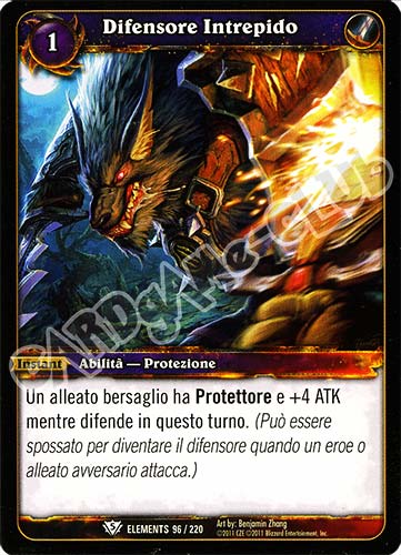 ELEMENTS 096 / 220 Difensore Intrepido comune (IT) -NEAR MINT-