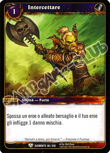 ELEMENTS 098 / 220 Intercettare comune (IT) -NEAR MINT-