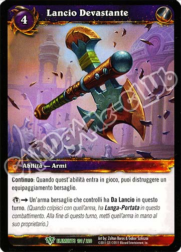 ELEMENTS 101 / 220 Lancio Devastante non comune (IT) -NEAR MINT-