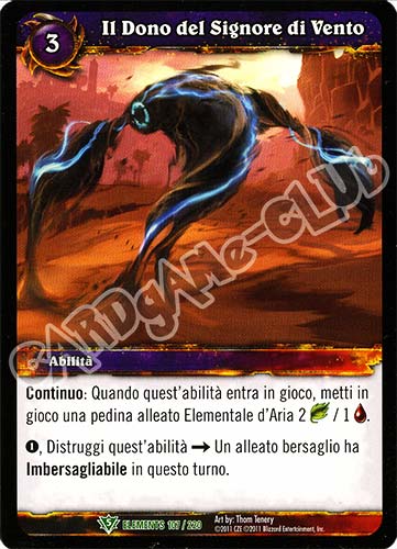 ELEMENTS 107 / 220 Il Dono del Signore del Vento non comune (IT) -NEAR MINT-