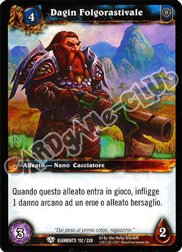 ELEMENTS 112 / 220 Dagin Folgorastivale comune (IT) -NEAR MINT-