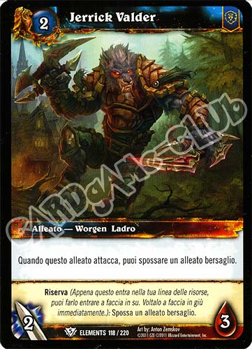 ELEMENTS 118 / 220 Jerrick Valder comune (IT) -NEAR MINT-