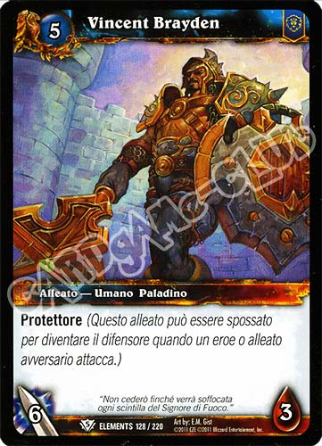 ELEMENTS 128 / 220 Vincent Brayden comune (IT) -NEAR MINT-