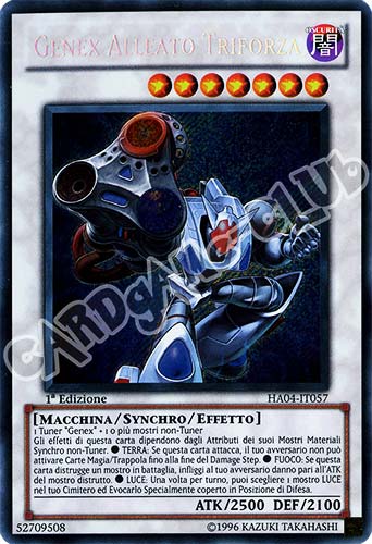 HA04-IT057 Genex Alleato Triforza rara segreta 1a Edizione (IT) -NEAR MINT-