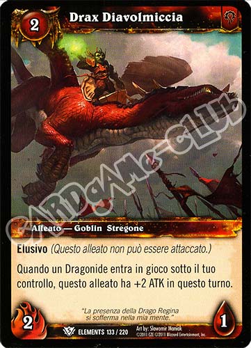 ELEMENTS 133 / 220 Drax Diavolmiccia comune (IT) -NEAR MINT-