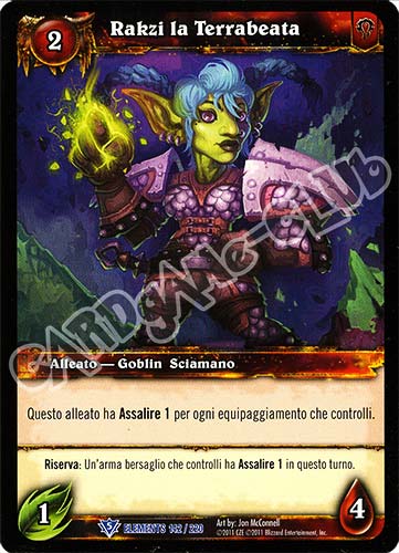 ELEMENTS 142 / 220 Rakzi la Terrabeata rara (IT) -NEAR MINT-