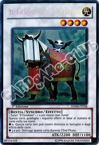HA04-IT058 Il Favoloso F. Kudabbi rara segreta 1a Edizione (IT) -PLAYED-