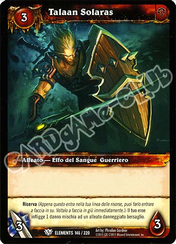 ELEMENTS 146 / 220 Talaan Solaras comune (IT) -NEAR MINT-