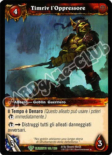 ELEMENTS 148 / 220 Timriv l'Oppressore non comune (IT) -NEAR MINT-