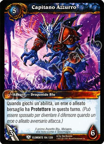 ELEMENTS 154 / 220 Capitano Azzurro comune (IT) -NEAR MINT-