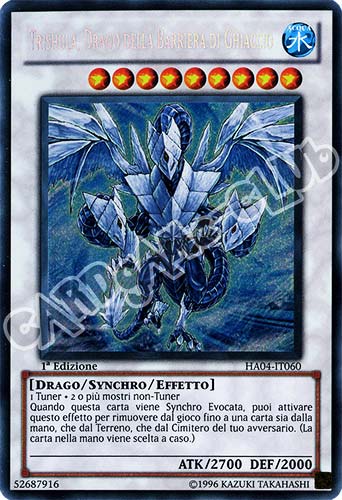 HA04-IT060 Trishula, Drago della Barriera di Ghiaccio rara segreta 1a Edizione (IT)  -GOOD-