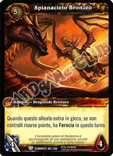 ELEMENTS 165 / 220 Spianacielo Bronzeo comune (IT) -NEAR MINT-