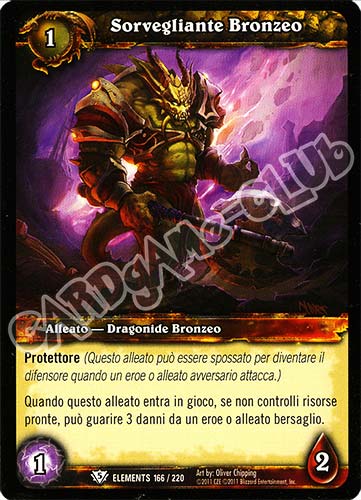 ELEMENTS 166 / 220 Sorvegliante Bronzeo comune (IT) -NEAR MINT-