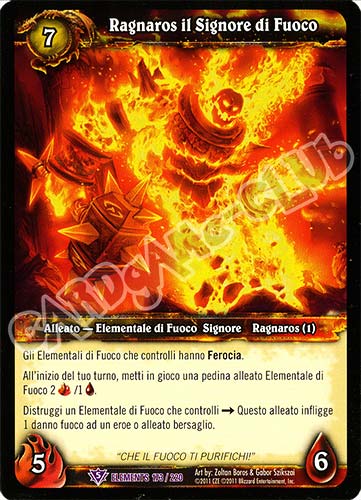 ELEMENTS 173 / 220 Ragnaros il Signore del Fuoco epica (IT) -NEAR MINT-
