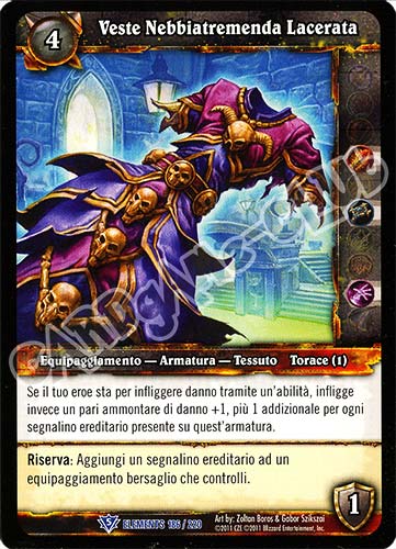 ELEMENTS 186 / 220 Veste Nebbiatremenda Lacerata rara (IT) -NEAR MINT-