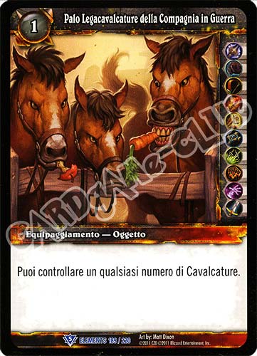 ELEMENTS 189 / 220 Palo Legacavalcature della Compagnia in Guerra rara (IT) -NEAR MINT-
