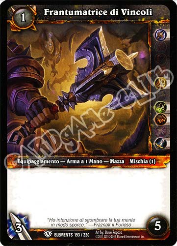 ELEMENTS 193 / 220 Frantumatrice di Vincoli comune (IT) -NEAR MINT-