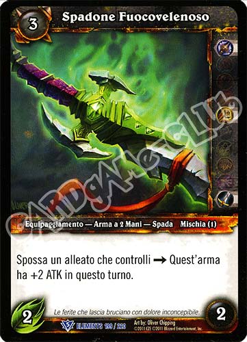 ELEMENTS 199 / 220 Spadone Fuocovelenoso rara (IT) -NEAR MINT-
