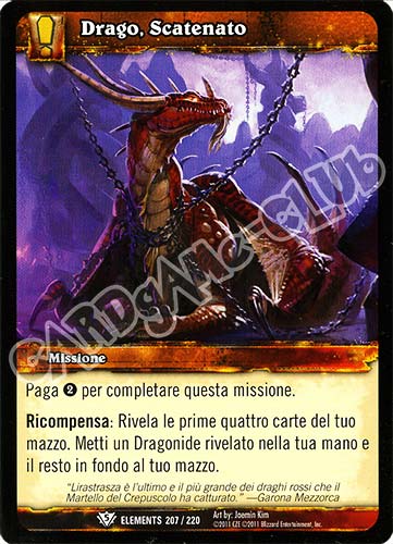 ELEMENTS 207 / 220 Drago, Scatenato comune (IT) -NEAR MINT-
