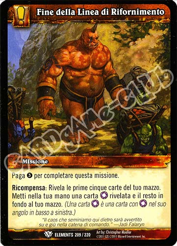 ELEMENTS 209 / 220 Fine della Linea di Rifornimento comune (IT) -NEAR MINT-