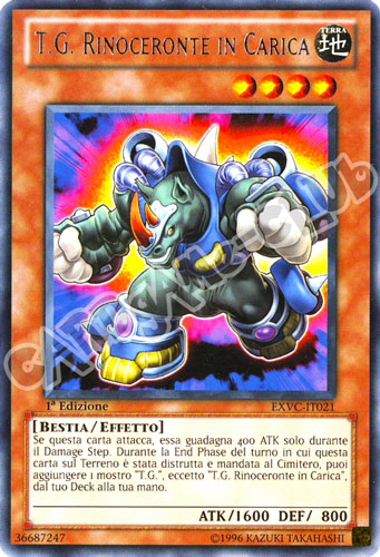 EXVC-IT021 T.G. Rinoceronte in Carica rara 1a Edizione (IT)  -GOOD-