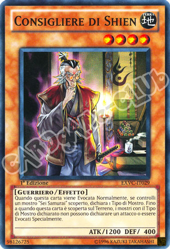 EXVC-IT029 Consigliere di Shien super rara 1a Edizione (IT) -NEAR MINT-