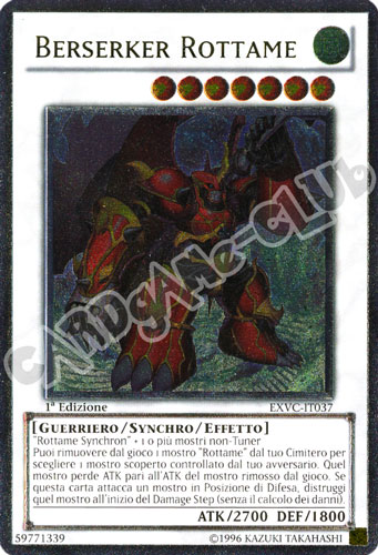 EXVC-IT037 Berserker Rottame rara ultimate 1a Edizione (IT) -NEAR MINT-