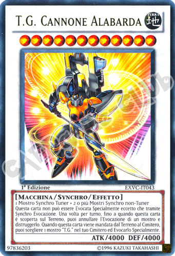 EXVC-IT043 T.G. Cannone Alabarda ultra rara 1a Edizione (IT)  -PLAYED-