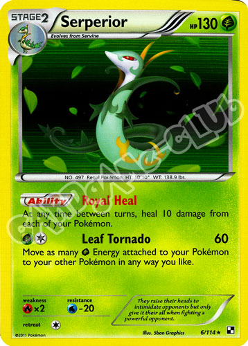 006 / 114 Serperior rara foil (EN) -NEAR MINT-