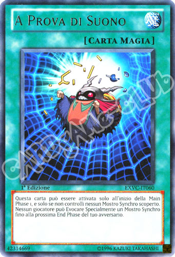 EXVC-IT060 A Prova di Suono rara 1a Edizione (IT) -NEAR MINT-
