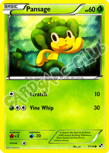 007 / 114 Pansage comune (EN) -NEAR MINT-