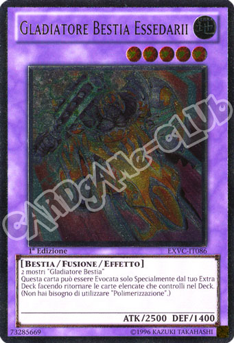 EXVC-IT086 Gladiatore Bestia Essedarii rara ultimate 1a Edizione (IT) -NEAR MINT-