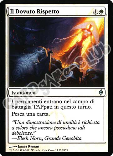 008 / 175 Il Dovuto Rispetto non comune (IT) -NEAR MINT-