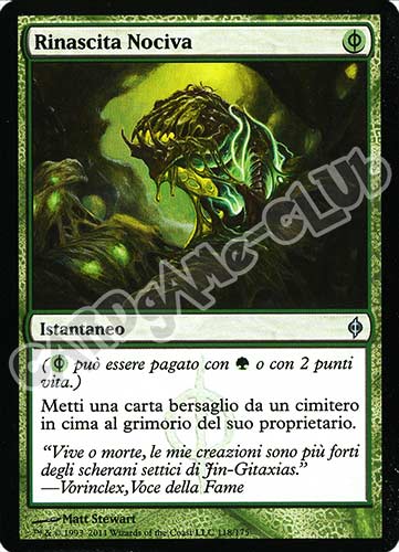 118 / 175 Rinascita Nociva non comune (IT) -NEAR MINT-