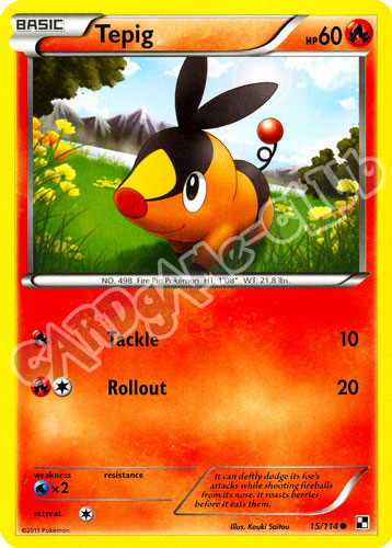 015 / 114 Tepig comune (EN) -NEAR MINT-