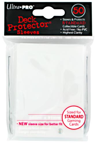 Proteggi carte standard pacchetto da 50 bustine 66mm x 91mm Powder White