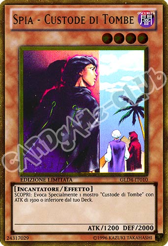 GLD4-IT010 Spia - Custode di Tombe rara oro Edizione Limitata (IT) -NEAR MINT-