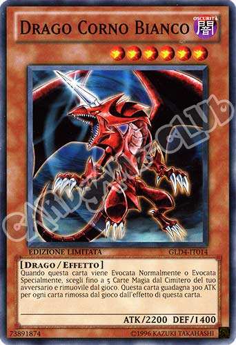 GLD4-IT014 Drago Corno Bianco comune Edizione Limitata (IT) -PLAYED-