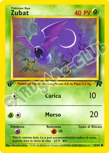 70 / 82 Zubat comune 1a edizione (IT) -NEAR MINT-