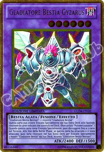 GLD4-IT032 Gladiatore Bestia Gyzarus rara oro Edizione Limitata (IT) -NEAR MINT-