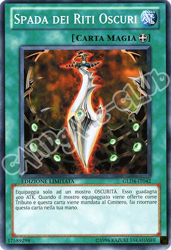 GLD4-IT042 Spada dei Riti Oscuri comune Edizione Limitata (IT) -NEAR MINT-