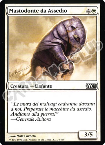 034 / 249 Mastodonte da Assedio comune (IT) -NEAR MINT-
