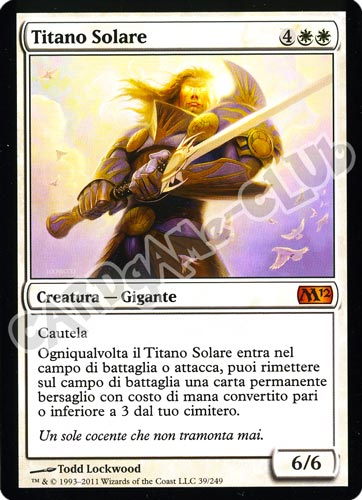 039 / 249 Titano Solare rara mitica (IT)  -PLAYED-