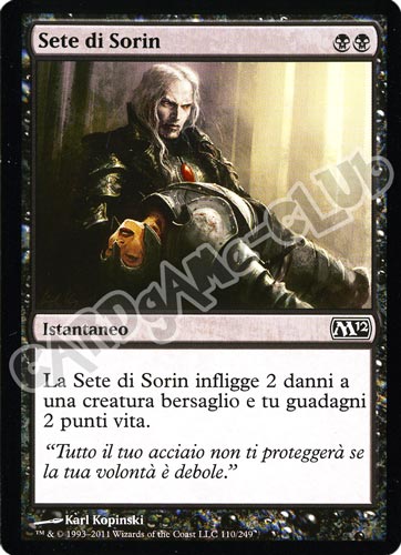 110 / 249 Sete di Sorin comune (IT) -NEAR MINT-