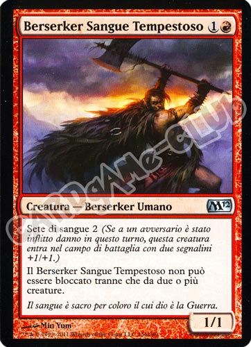 156 / 249 Berserker Sangue Tempestoso non comune (IT)  -GOOD-