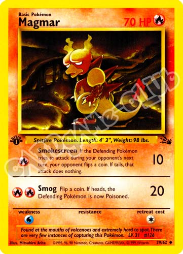 39 / 62 Magmar non comune 1st edition (EN) -NEAR MINT-